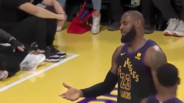 LeBron James knows a thing or two about flopping.